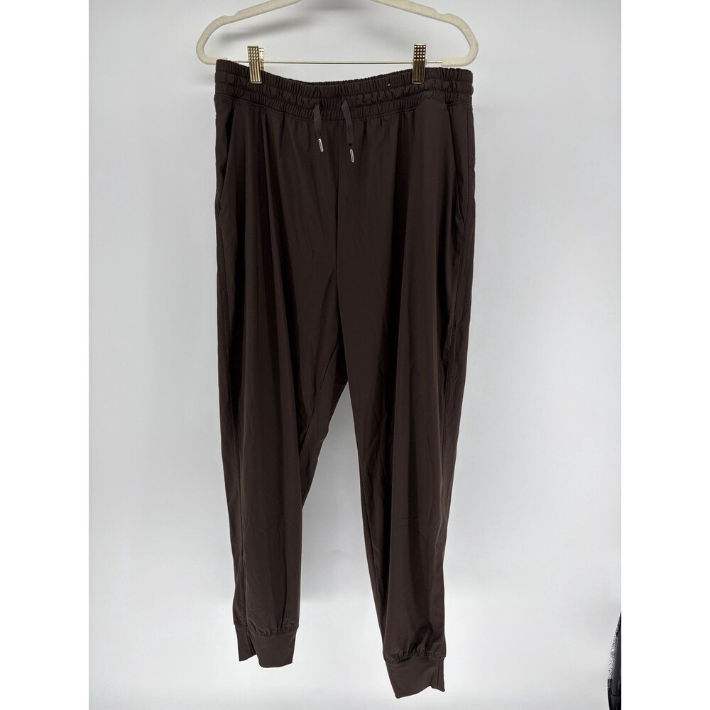 Old Navy Sleektech Go-Dry Lightweight Womens L Brown High Rise Joggers